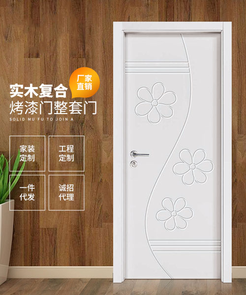 木門廠家實(shí)木復(fù)合門烤漆門別墅房間工程門